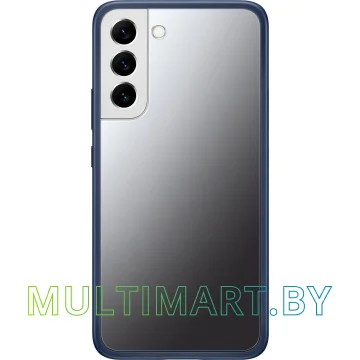 Чехол для телефона Samsung Frame Cover для S22+ (прозрачный с темно-синей рамкой)